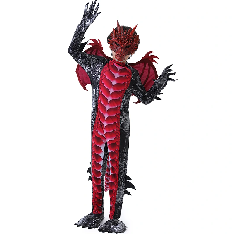 Costume de dragon durable pour enfants Halloween Trick or Treat